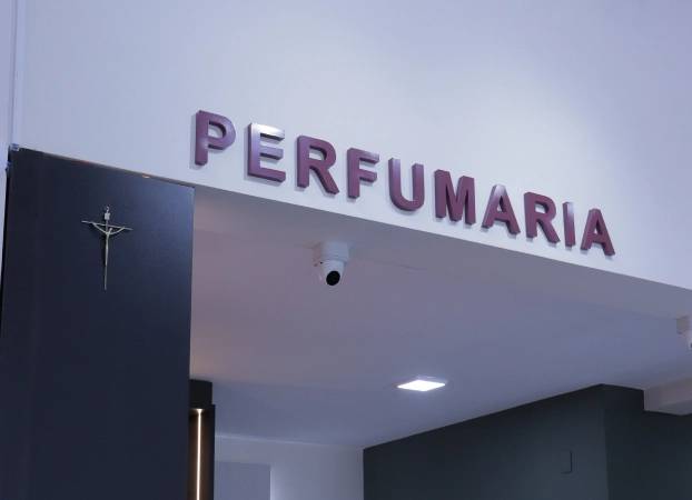 letra caixa sinalização